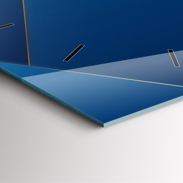 Square glass wall clock Decorative abstraction