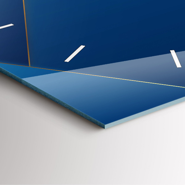 Square glass wall clock Decorative abstraction