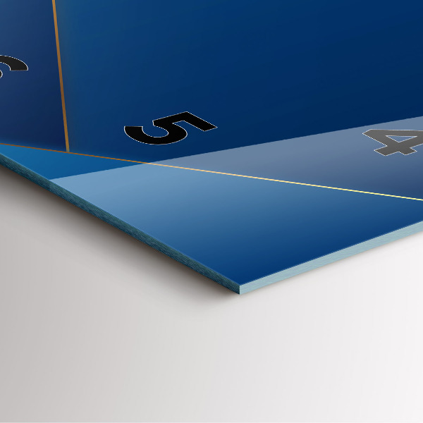 Square glass wall clock Decorative abstraction