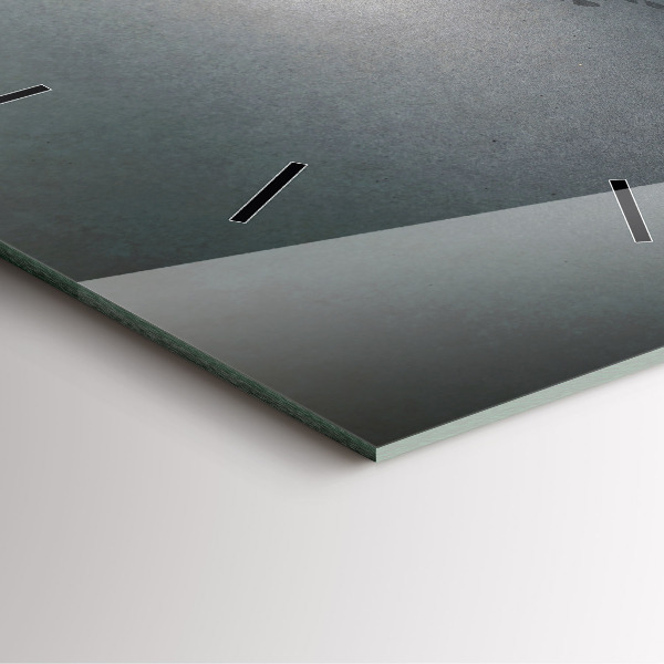 Square glass wall clock Wanderer in the Dark