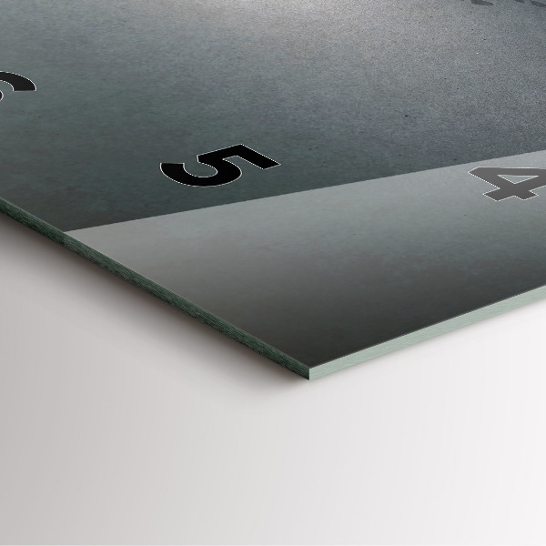 Square glass wall clock Wanderer in the Dark