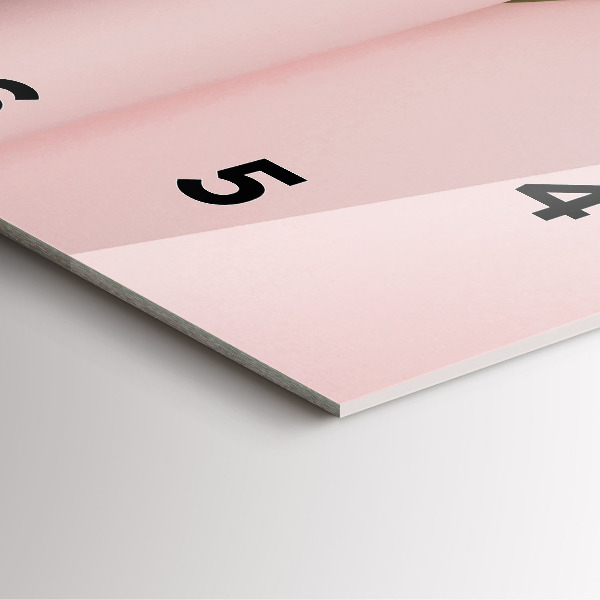 Square glass wall clock Tulip flower bouquet