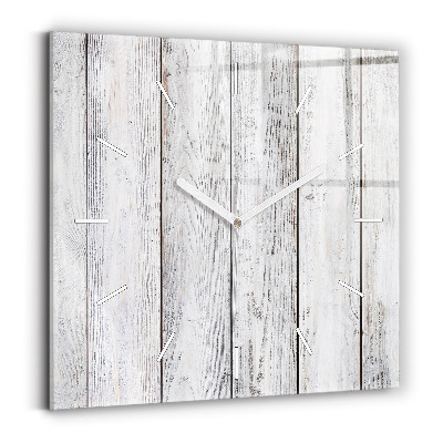 Square glass wall clock Painted boards