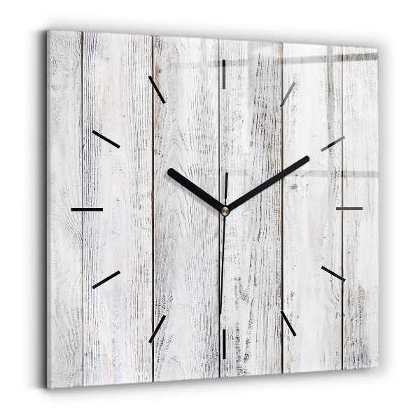 Square glass wall clock Painted boards