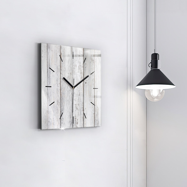 Square glass wall clock Painted boards