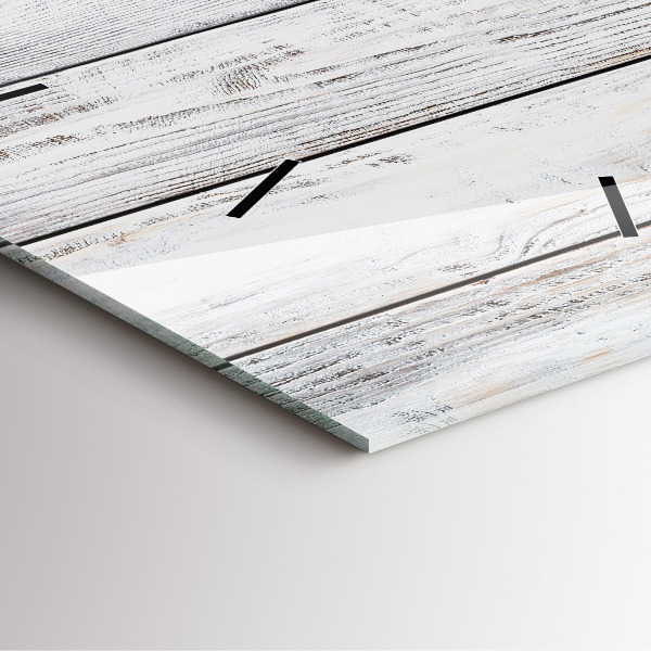 Square glass wall clock Painted boards