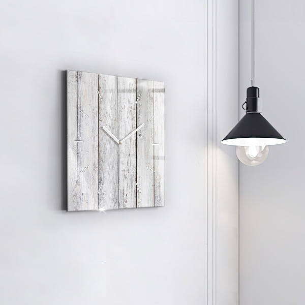 Square glass wall clock Painted boards