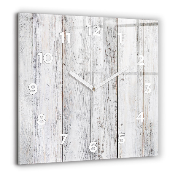 Square glass wall clock Painted boards