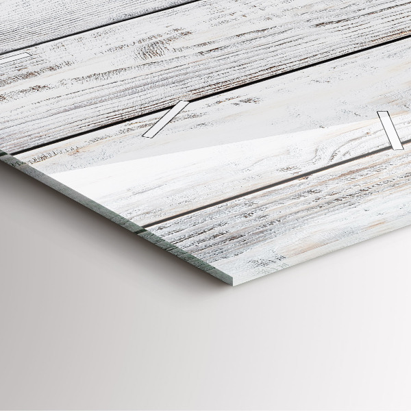 Square glass wall clock Painted boards