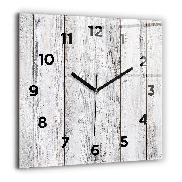 Square glass wall clock Painted boards