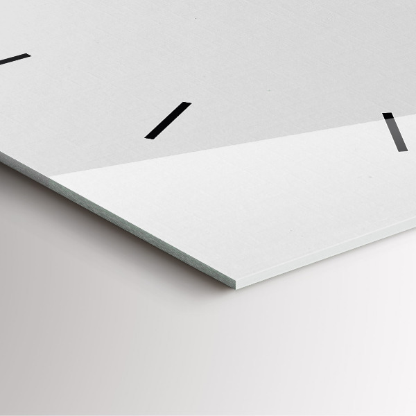 Square glass wall clock Stars on a light background