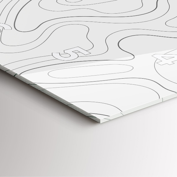 Square glass wall clock Abstraction spots