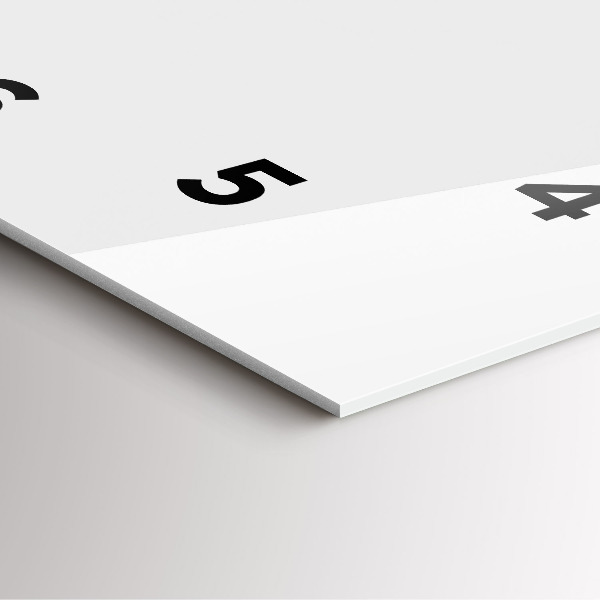 Square glass wall clock Tropical leaves