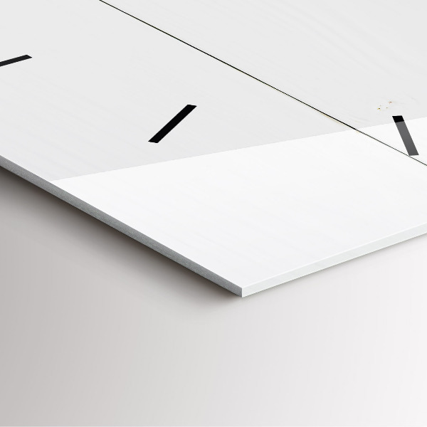 Square glass wall clock The inscription house