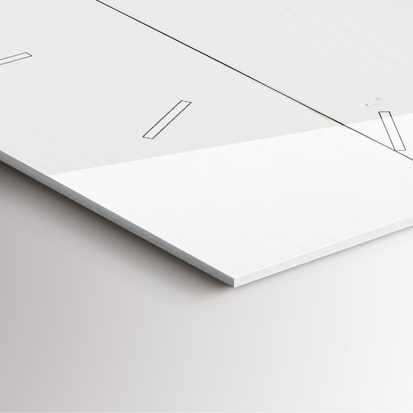 Square glass wall clock The inscription house