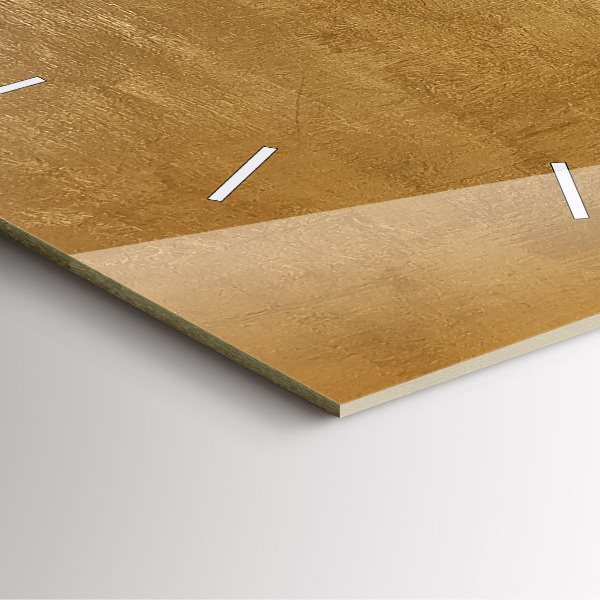 Square glass wall clock Decorative canvas