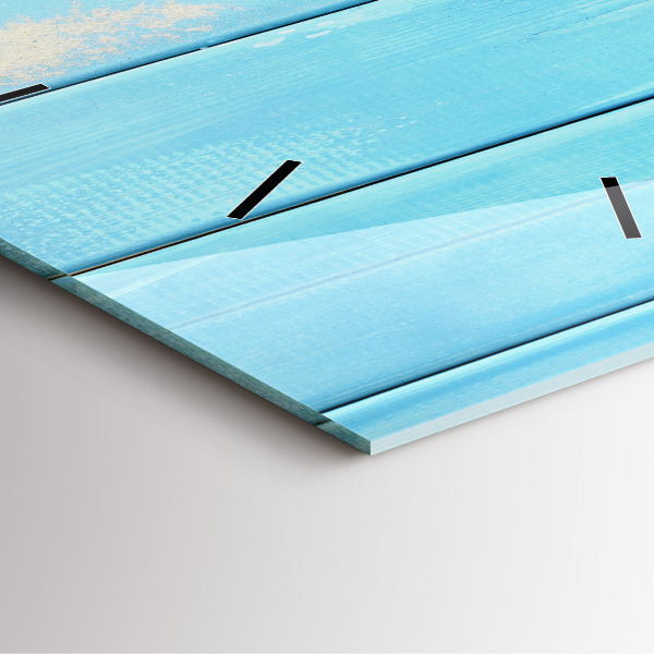 Square glass wall clock Beach accessories and boards