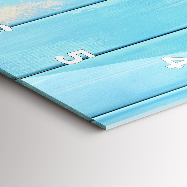 Square glass wall clock Beach accessories and boards