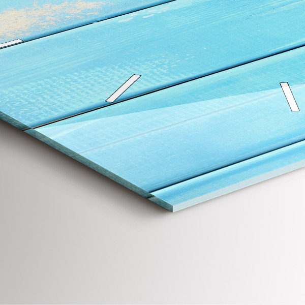 Square glass wall clock Beach accessories and boards