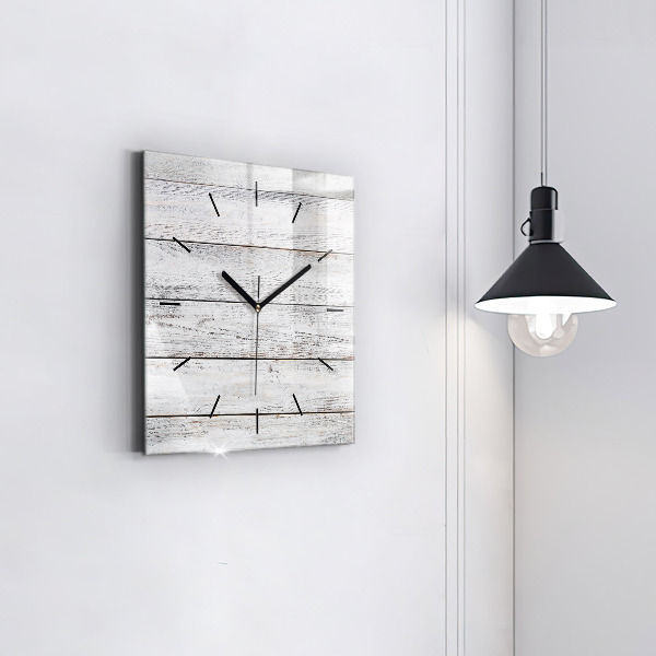 Square glass wall clock Painted boards
