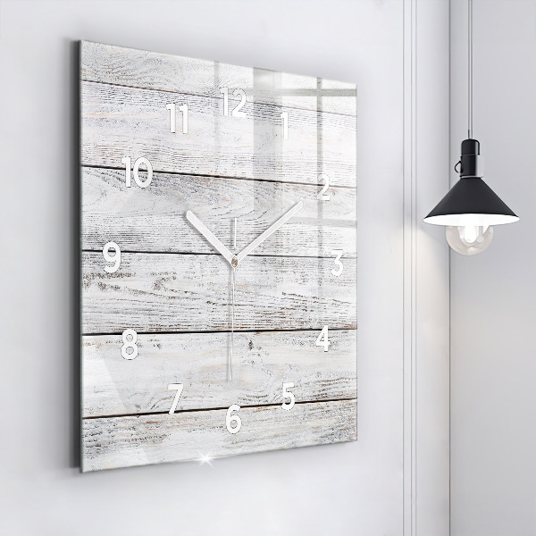 Square glass wall clock Painted boards