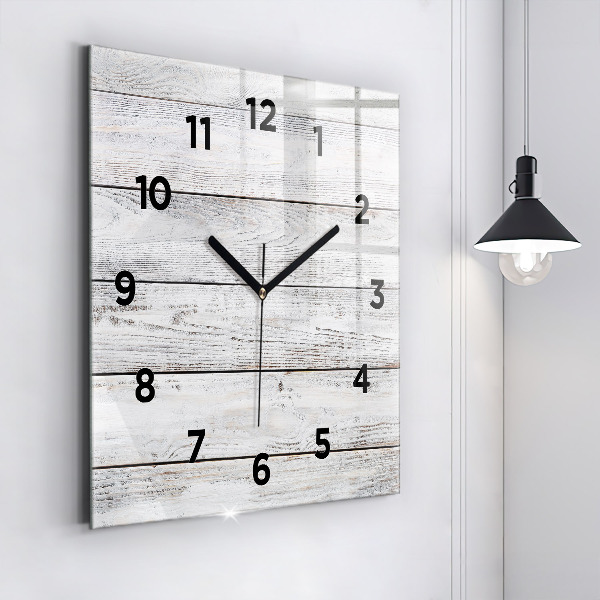 Square glass wall clock Painted boards