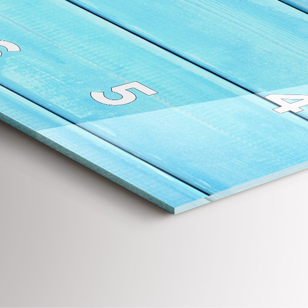 Square glass wall clock Beach accessories and boards