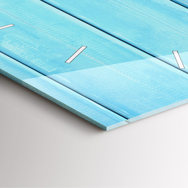 Square glass wall clock Beach accessories and boards