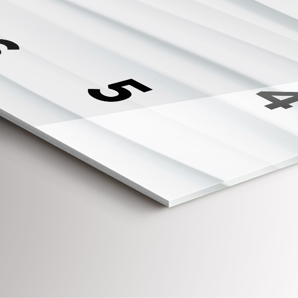 Square glass wall clock Waves texture