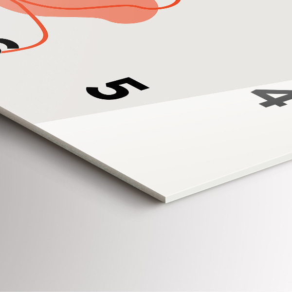 Square glass wall clock Hawaiian plants