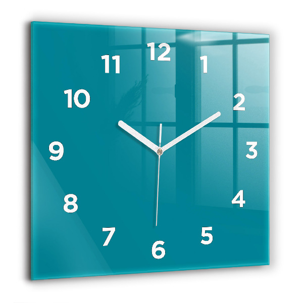 Square glass wall clock Maritime