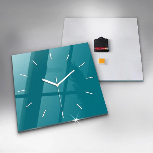 Square glass wall clock Maritime