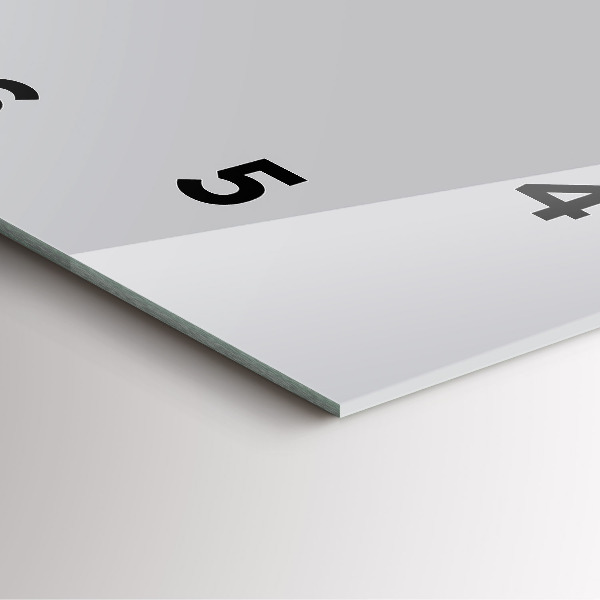 Square glass wall clock Light Gray