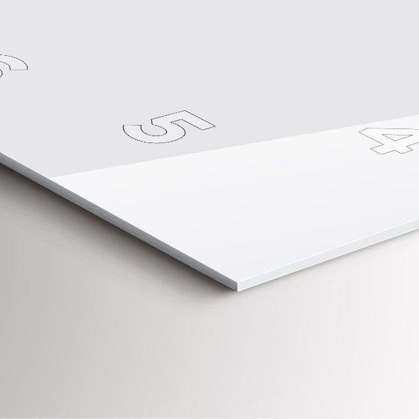 Square glass wall clock White