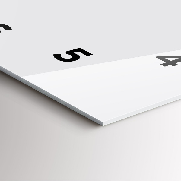 Square glass wall clock White