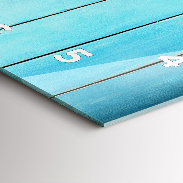 Square glass wall clock Holiday accessories