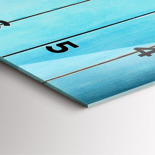 Square glass wall clock Holiday accessories