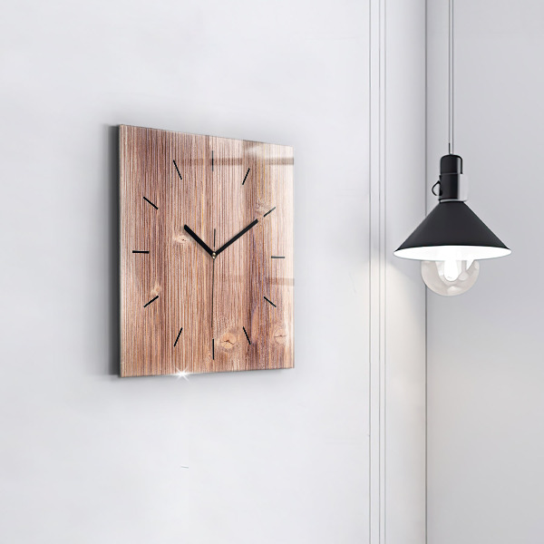 Square glass wall clock Peppers