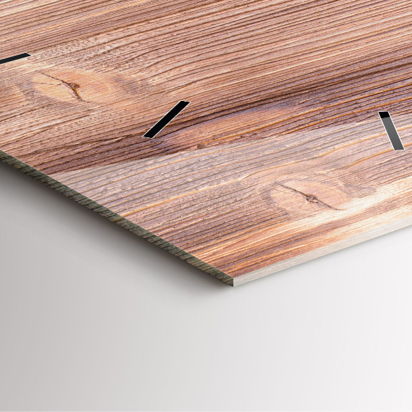 Square glass wall clock Peppers