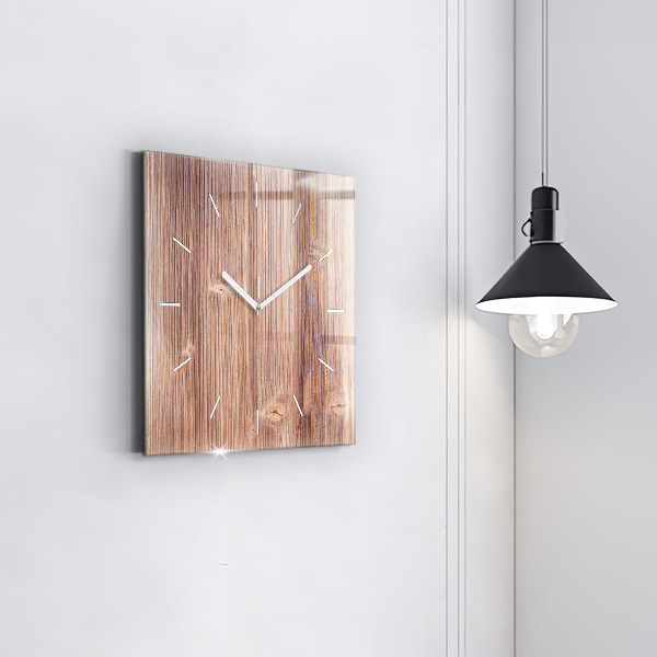 Square glass wall clock Peppers