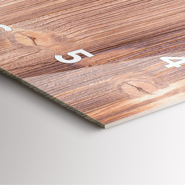 Square glass wall clock Peppers