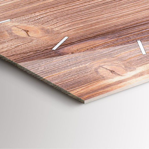 Square glass wall clock Peppers