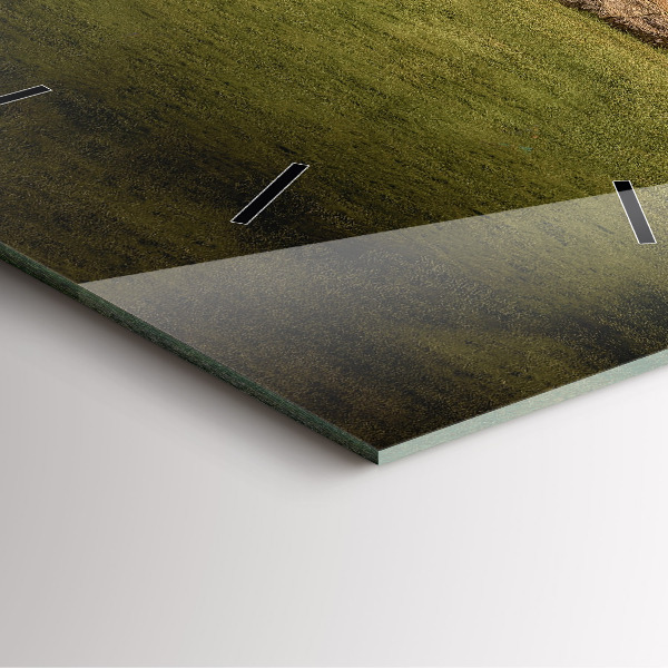 Square glass wall clock Stonehenge Nimbostratus