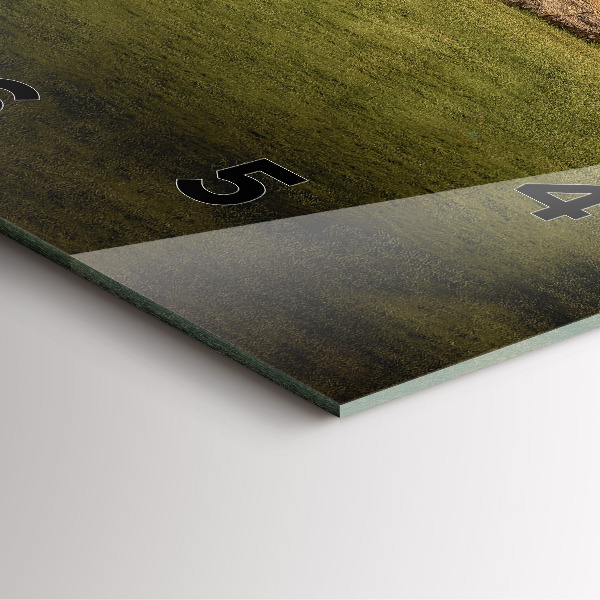 Square glass wall clock Stonehenge Nimbostratus