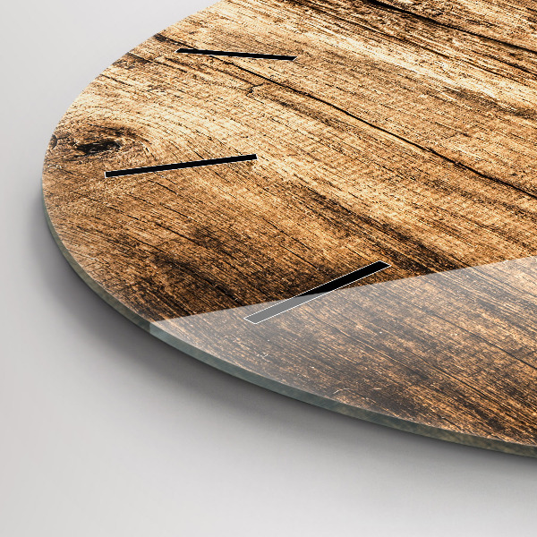 Round glass clock Spoons of spices