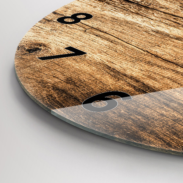 Round glass clock Spoons of spices