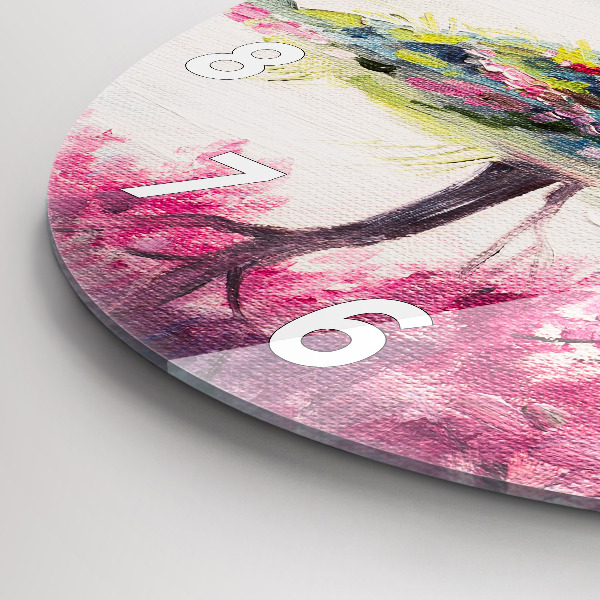 Round glass clock Tree Mosaic