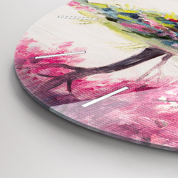 Round glass clock Tree Mosaic