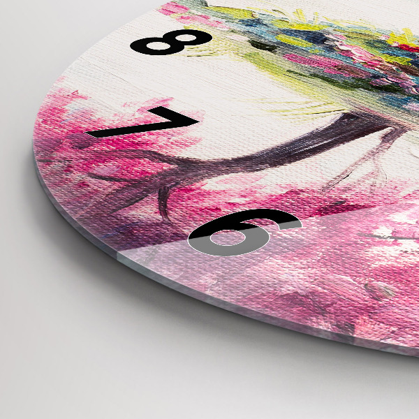 Round glass clock Tree Mosaic