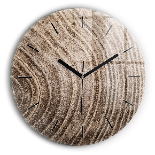 Round glass clock Trunk